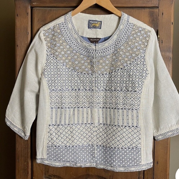 Madison | Embellished embroidered bohemian jeweled Jacket lined - Picture 3 of 12